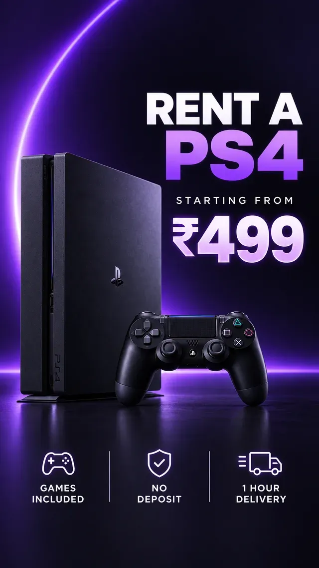 Game Wagon Meta ad: rent a PS4 from ₹499