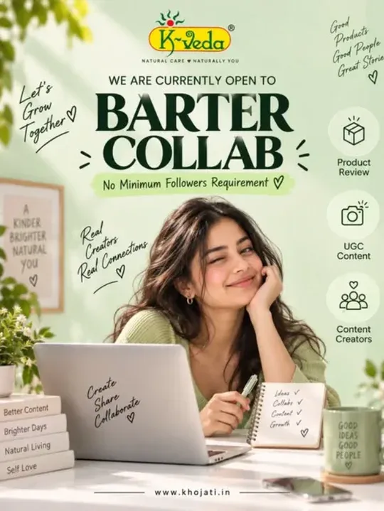 K-Veda post: an open call for creator barter collaborations
