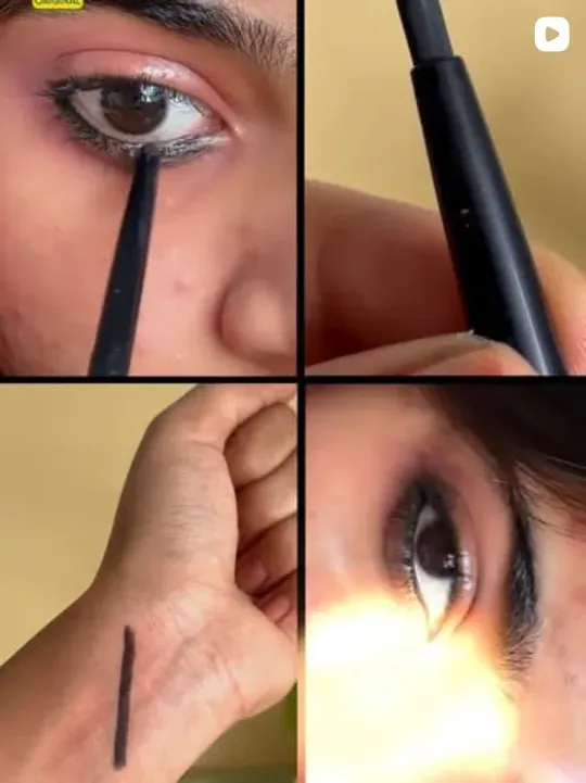 K-Veda close-up of kajal being applied