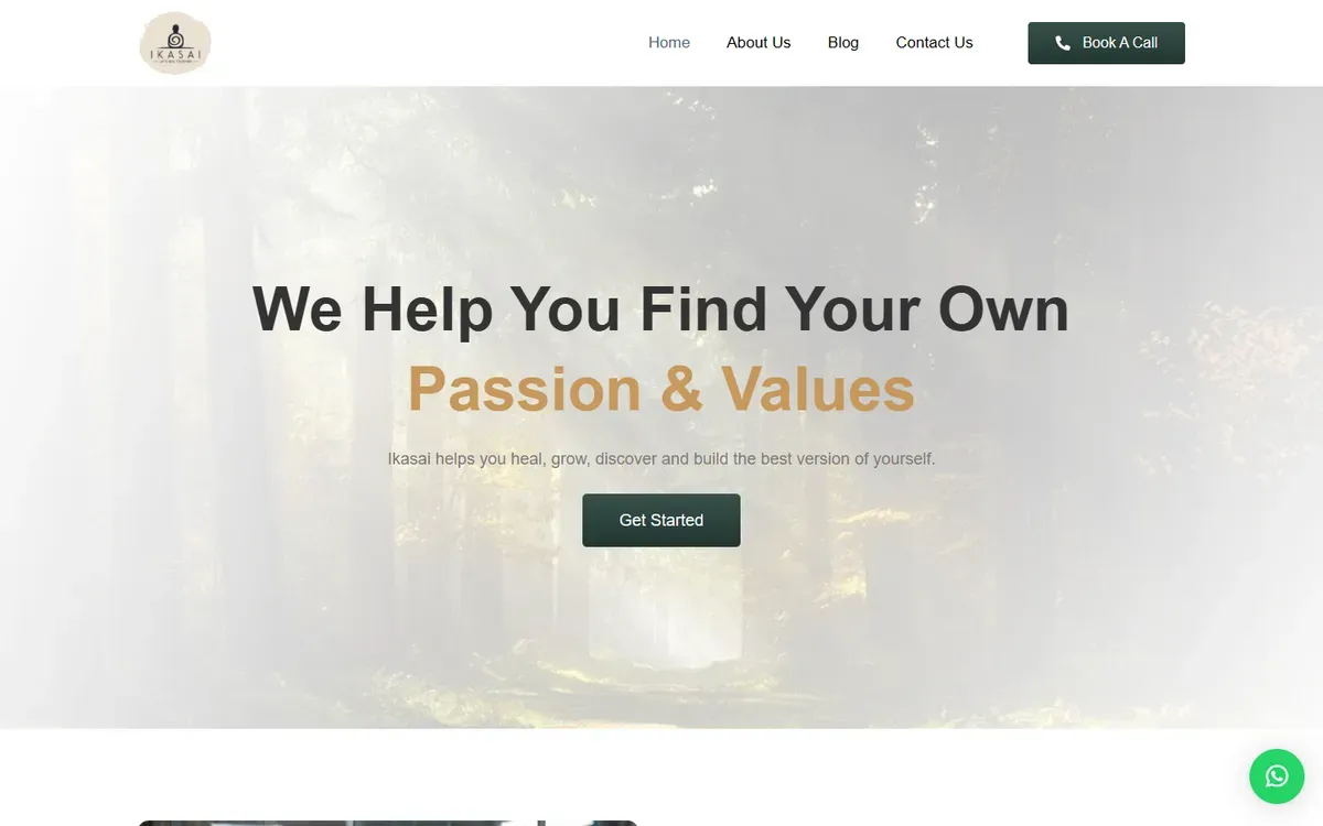 Ikasai website, home page