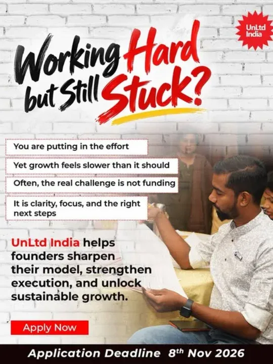 UnLtd India post: Working hard but still stuck?